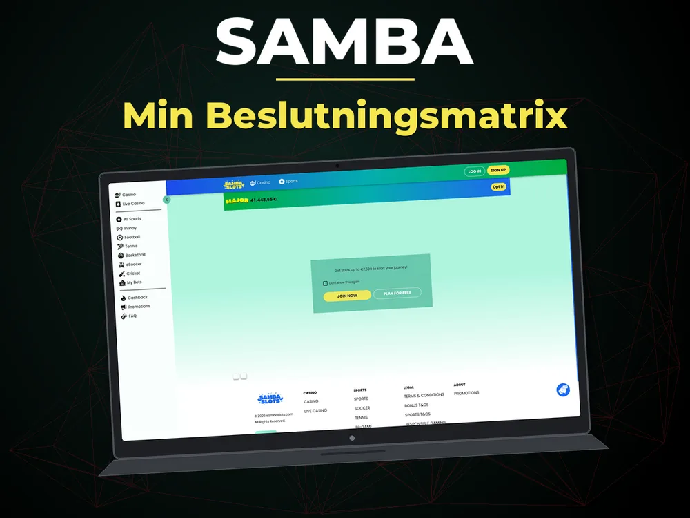 Samba - Min Beslutningsmatrix